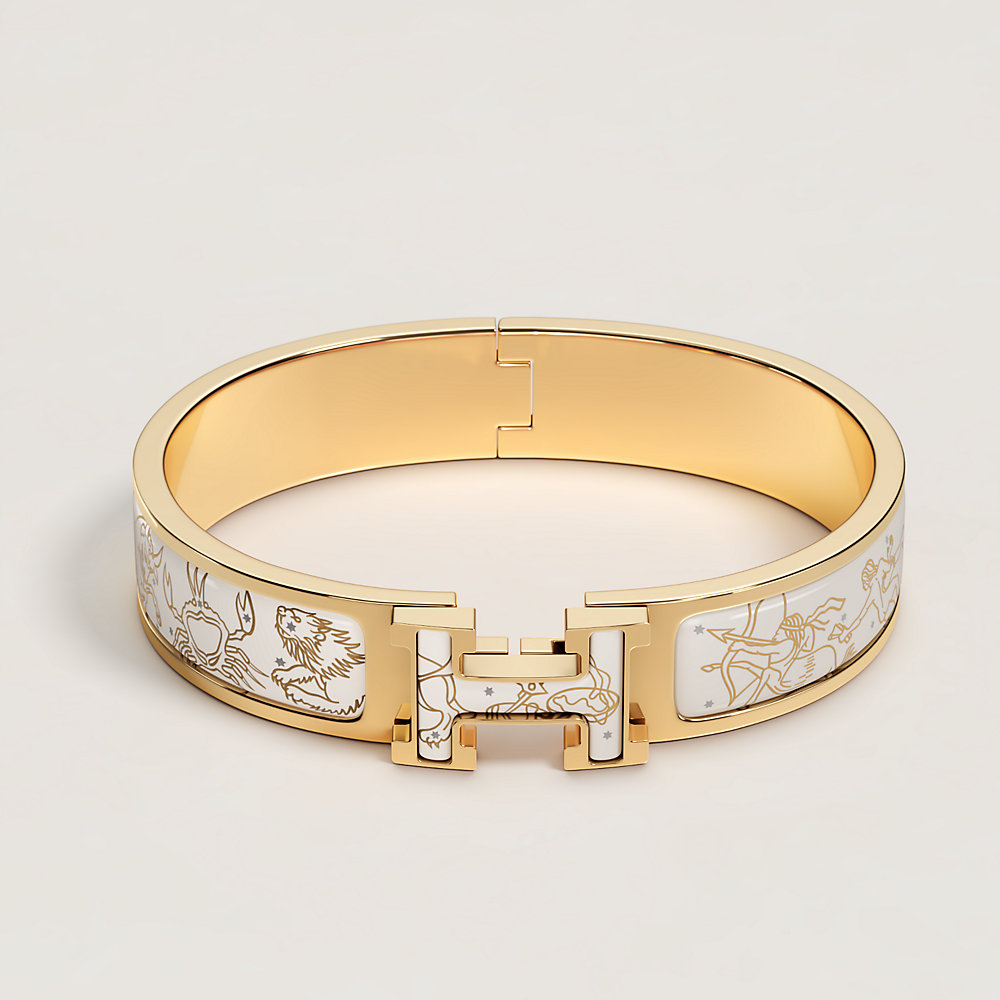 【新品】Hermès クリックH 十二星座エナメルブレスレット ゴールド 箱付き エナメルブレスレット 《クリックH/十二星座》 | Hermès - エルメス